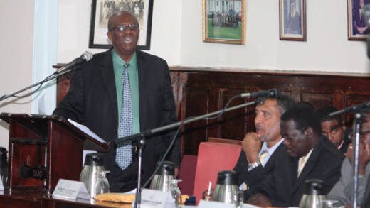 Opposition Leader, Arnhim Eustace, says when EC$208 million is being allocated to the airport at the neglect of other areas, the Government is barking up the wrong tree. (IWN photo)