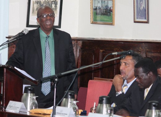 Opposition Leader, Arnhim Eustace, says when EC$208 million is being allocated to the airport at the neglect of other areas, the Government is barking up the wrong tree. (IWN photo)