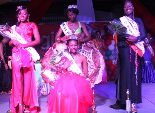 Angell John, Miss Reddog Garage, is crowned Miss P'tani 2013.