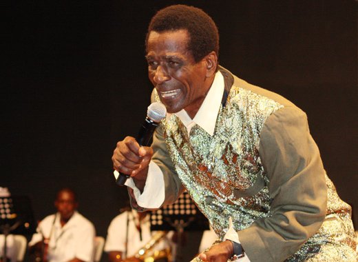 Robert Patches Knights, public relations officer of the Calypsonians Association, is photographed her in 2010, when he last competed. He says enough is not being done for calypso locally. (IWN file photo)