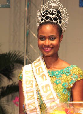 Miss SVG 2013 -- Shara George -- Miss Mustique Company
