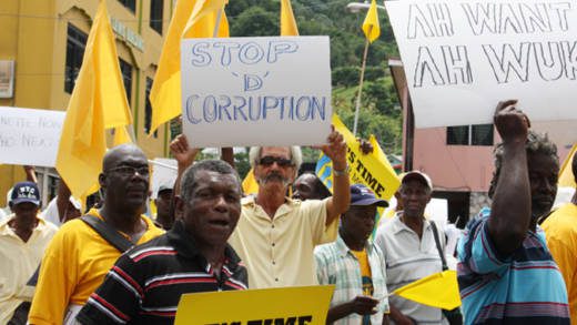 NDP protest