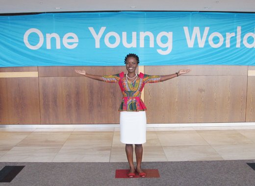 Vincentian Shalisha Samuel on Day 1 of the OYW Plenary Sessions.