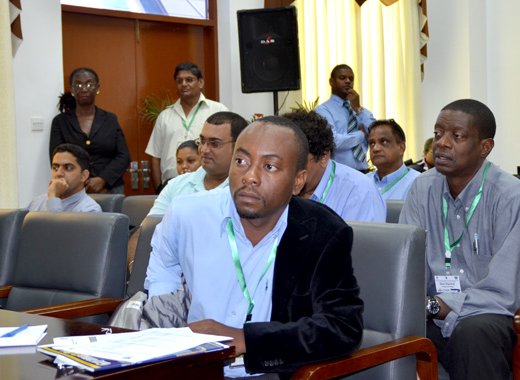 Media participants at the media workshop in Guynana.