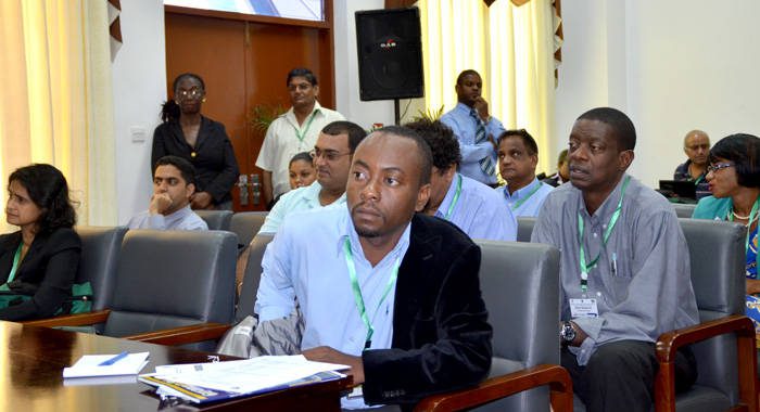 Media participants at the media workshop in Guynana.