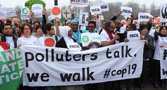 Non-governmental organisations walked out of the climate talks here on Thursday. (IWN photo)