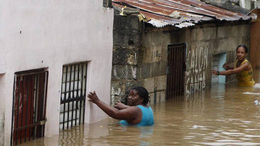 Hurricane Sandy added to the devastating effect of the magnitude 7.0 earthquake in 2010. (Internet photo) 