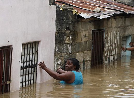 Hurricane Sandy added to the devastating effect of the magnitude 7.0 earthquake in 2010. (Internet photo) 