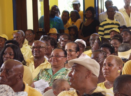 NDP supporters at the party's convention on Sunday. 