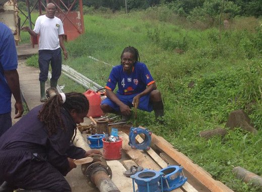 The CWSA has begun restorative work in some areas of St. Vincent. (CWSA photo) 