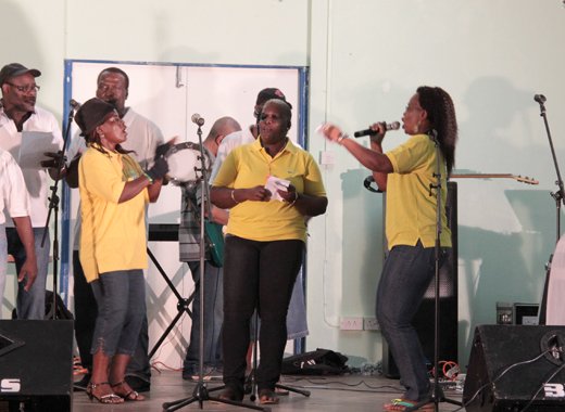 The carollers from Marriaqua placed second. 