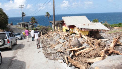 The river caused extensive damage in this area of Fancy. (IWN photo)