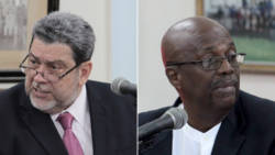 Prime Minister Dr. Ralph Gonsalves, left, and Opposition Leader Arnhim Eustace. (IWN file montage)
