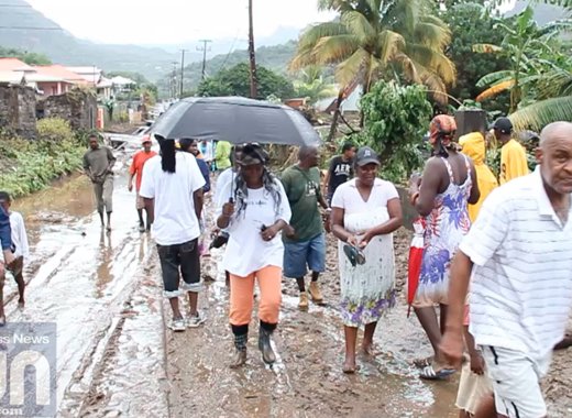 Minister of Works, Sen. Julian Francis says the clean up after the Christmas floods is incomplete. (IWN image)