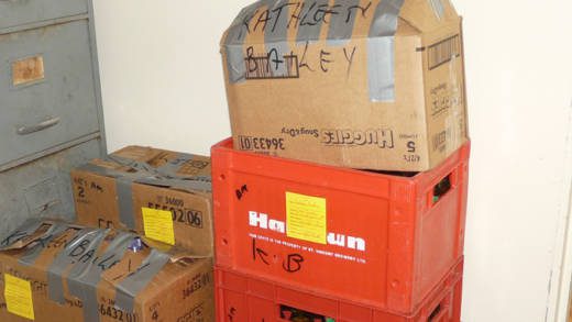 Alcoholic beverages seized by the police.