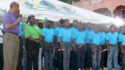 Deputy Commissioner of Police, Reynold Hadaway, officially declares the Spring Village Police Youth Club as one of the clubs of the Royal St.Vincent and the Grenadines Police Force. 