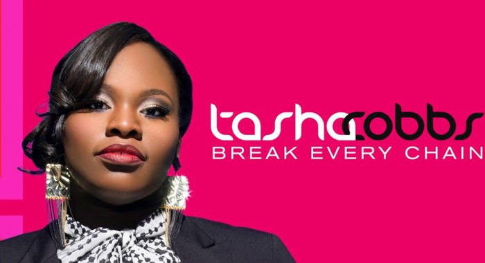 Tasha Cobbs  is best known for her popular hit song, Break Every Chain. (Internet image)