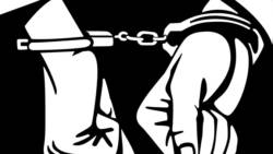 Handcuffed hands
