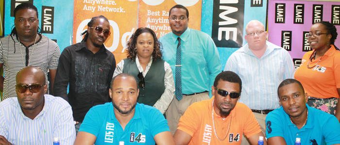 Manager of LIME, Leslie Jack, front row, second left, and the LIME Ambassadors.