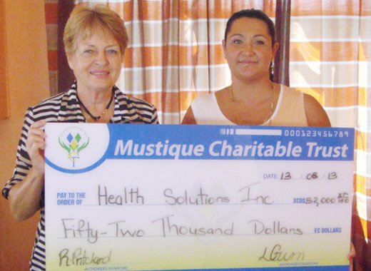 Lavinia Gunn, administrator of the MCT, left, and Pauline Garabedian-DeFreitas, managing director of Health Solutions Inc.