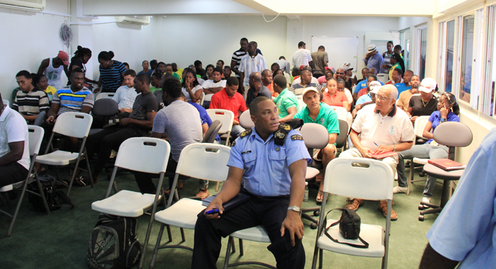 A section of the crowd at Saturday's meeting. (IWN Photo)