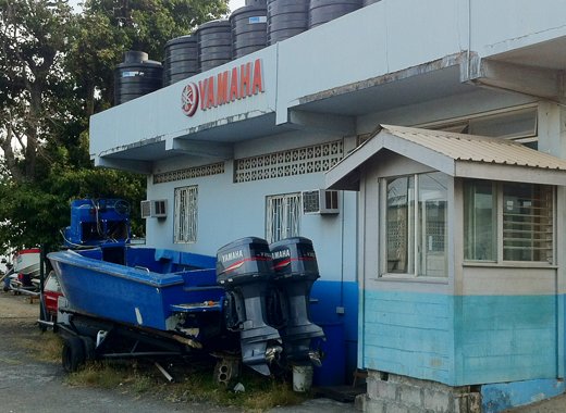 Howard's Marine is the country's main dealer in outboard engines. (IWN photo)