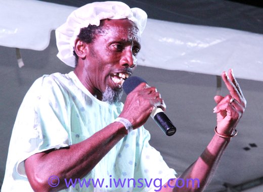 I-Come won the calypso segment of the New Song Compeition on Saturday. (IWN Photo)
