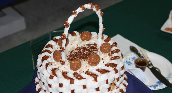 Tamarind Coconut Basket Cake, a creation of overall winner, Jessica Bess. (IWN photo)