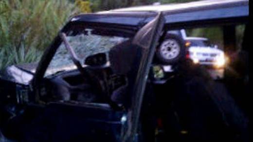 Several students were injured when this vehicle, driven by Julio Francis, son of Transport Minister Julian Francis, crashed in November 2012.