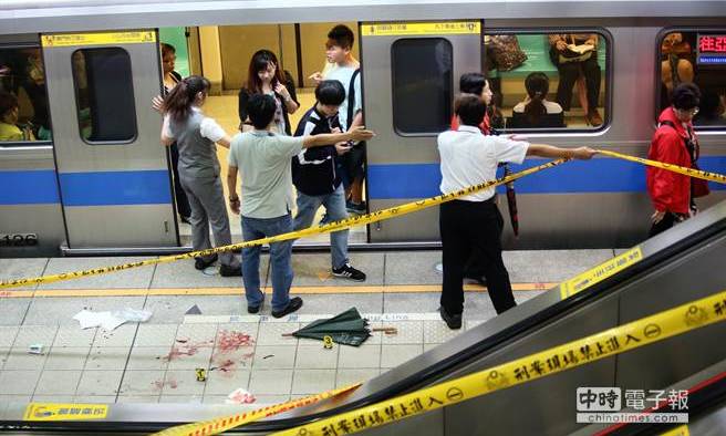 Four persons have died in a knife attack on the Taipei metro. (Photo: chinatimes.com)