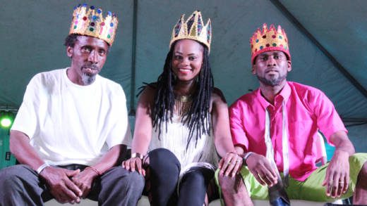Winners of the Best New Song competition. From left: I-Come, Tamisha, Syxx Krazi. (IWN Photo)