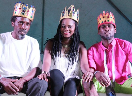 Winners of the Best New Song competition. From left: I-Come, Tamisha, Syxx Krazi. (IWN Photo)