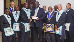 Freemasons have donate EC$20,000 to the SVG Red Cross for the December 2013 storm relief. 
