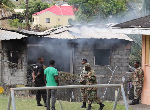 The contents of the house was destroyed, and the structure compromised. (IWN photo)