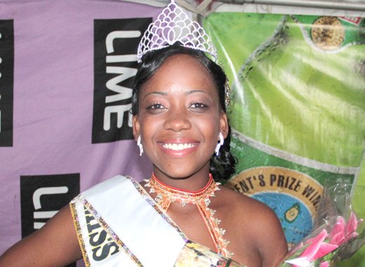 Miss North Leeward 2014 -- Miss Chateaubelair Oneisha Lavia. (IWN Photo)