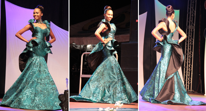 Best Evening Wear -- Miss Lime Shadeisha George. (Photos: IWN)