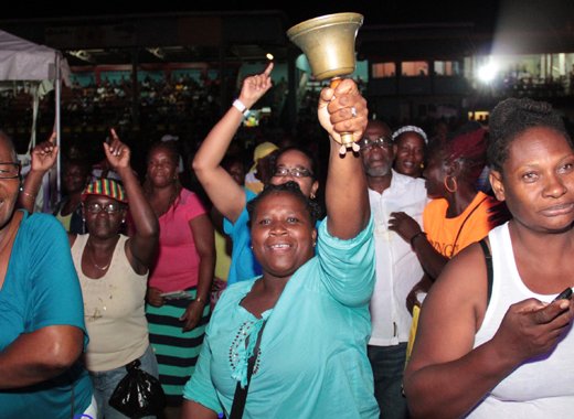 Patrons react during a performance at the National Calypso finals in 2014. Calypso judges will hone their stills at a seminar today.