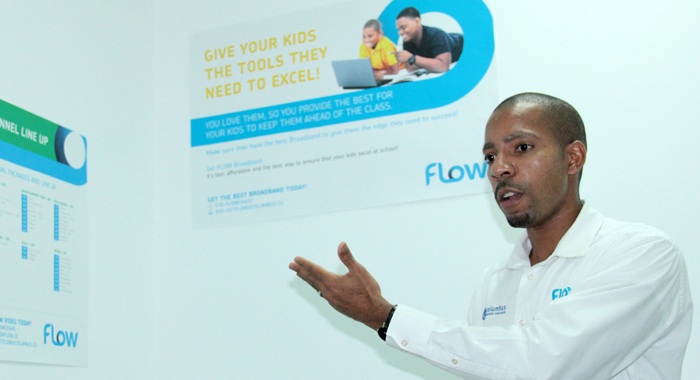 FLOW's country manager, Christopher Gordon. (IWN Photo)