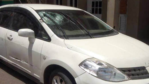 Abduction victim Jimmie Fordes car was found in Montrose with a damaged windshield on Monday. (Photo: SVGTV/Facebook)