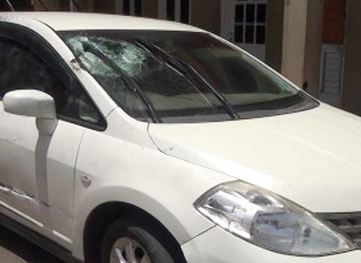 Abduction victim Jimmie Fordes car was found in Montrose with a damaged windshield on Monday. (Photo: SVGTV/Facebook)