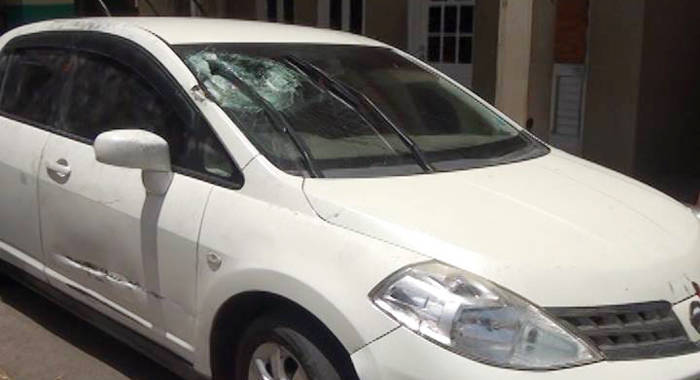 Abduction victim Jimmie Fordes car was found in Montrose with a damaged windshield on Monday. (Photo: SVGTV/Facebook)