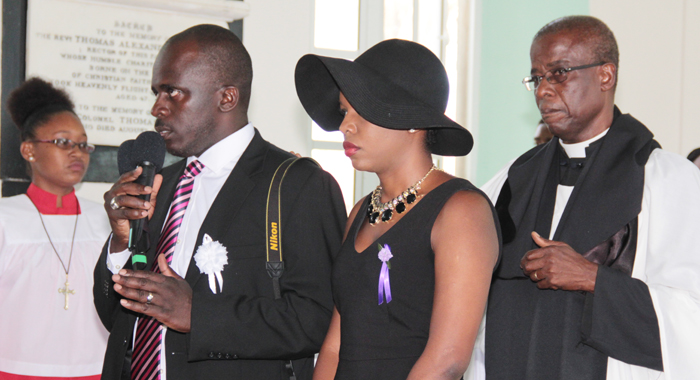 Keno, Right, And Shafia, Two Of Lynch'S Children, Appeal For Silence At The Funeral. (Iwn Photo)