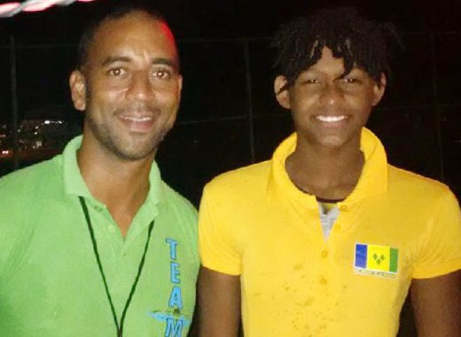 Coach of the Year, Kyle Dougan (Left) and Sports Personality of the Year,  Shné Joachim. (File photo)