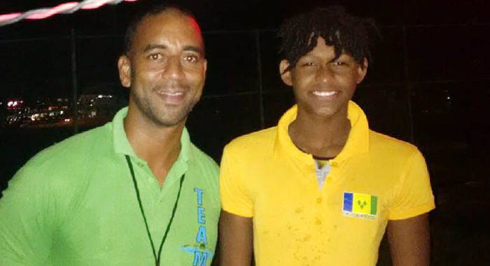Coach of the Year, Kyle Dougan (Left) and Sports Personality of the Year,  Shné Joachim. (File photo)