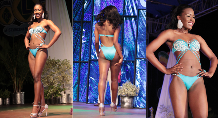 Best Swimwear: Miss Dominica Francine Baron. (Photos: IWN/Zavique Morris)