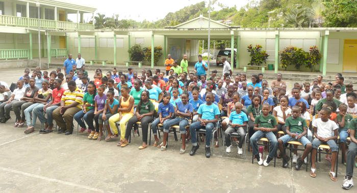 Members of the Police Youth Clubs from across St. Vincent and the Grenadines.