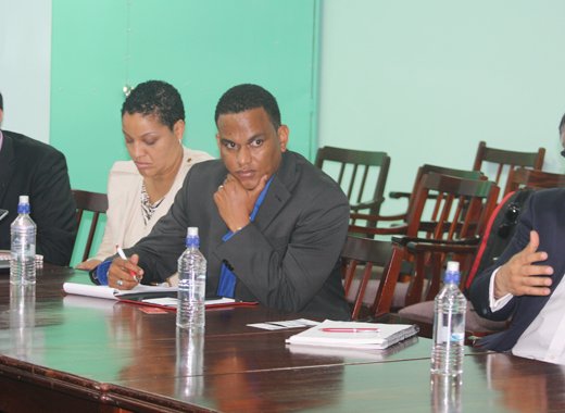From left: Ringkasan CV Raman of Xchanging, Digicels Director of Projects for the Caribbean and Central America, Lisa Lewis, Justin John of Digicel, and Sanjeev Patni of Xchanging.