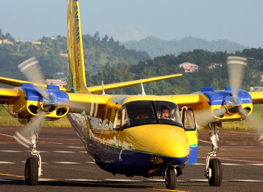 The SVG Air aircraft (similar to one pictured) and its passengers were never recovered. (Internet photo) 