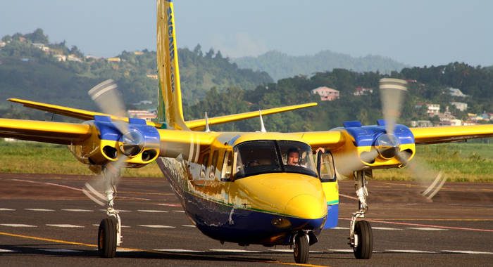 The SVG Air aircraft (similar to one pictured) and its passengers were never recovered. (Internet photo) 
