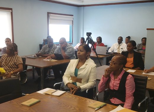 Participants in Mondays workshop.